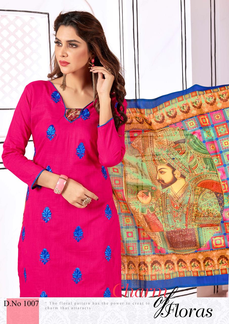 Gangour Presents Block buster Slub Cotton Dress Material Collection Gangour Presents Block buster Slub Cotton Dress Material Collection